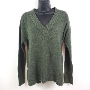 GAP Green Wool/Alpaca V-neck Sweater